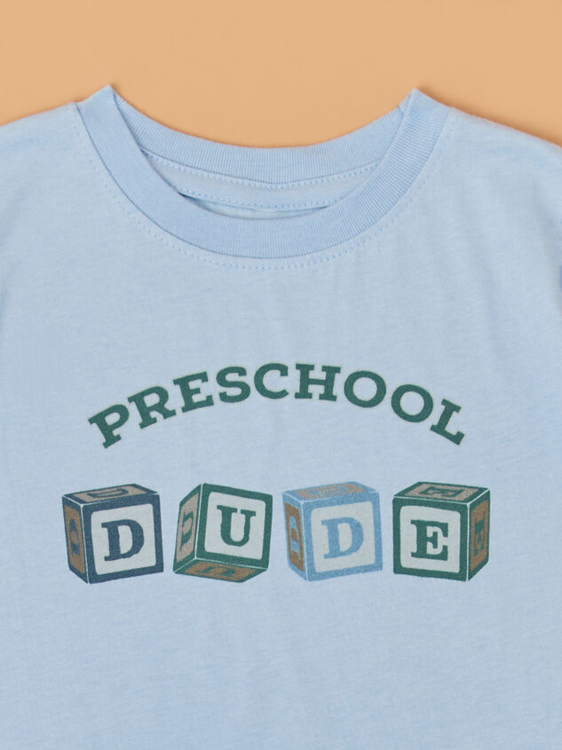 Preschool Dude Graphic Tee Detail 2 - AS Kids