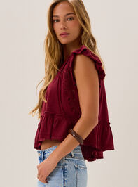 Kiki Short Sleeve Crochet Shirt Detail 4 - AS Kids