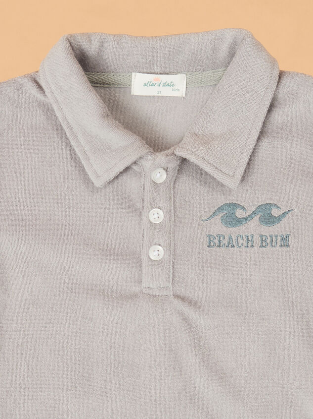 Beach Bum Terry Polo Detail 2 - ALTAR'D STATE KIDS