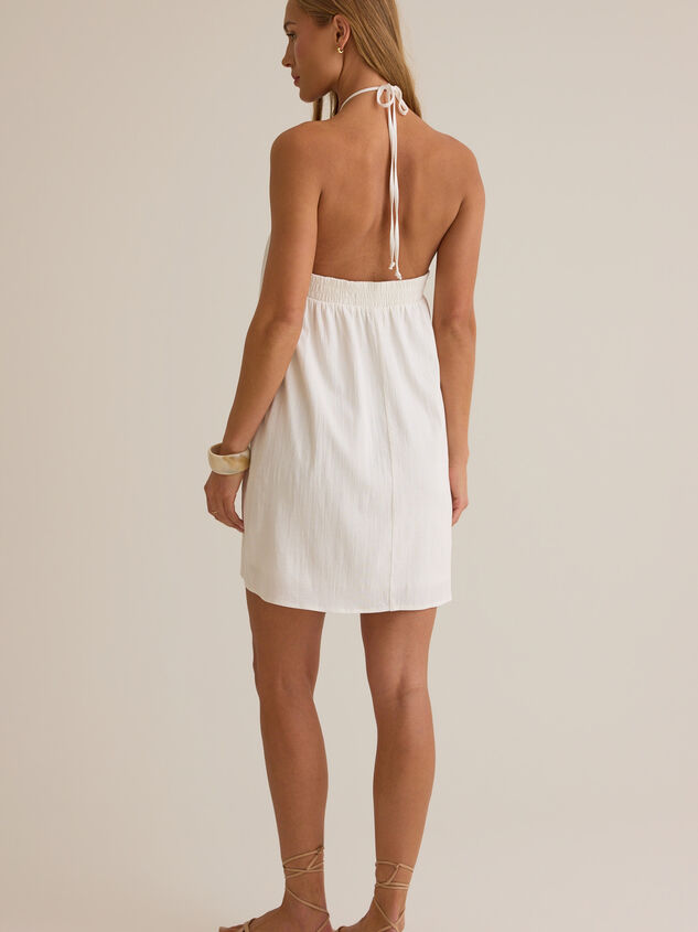 Koa Linen Mini Dress Detail 5 - AS Kids