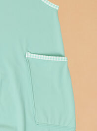 Hang Tough Gingham Trim Jumpsuit Detail 3 - AS Kids