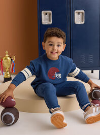 Frank Football Helmet Sweatshirt - AS Kids