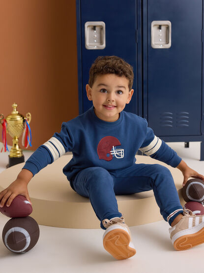 Frank Football Helmet Sweatshirt - AS Kids