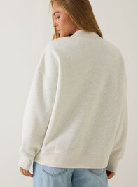 Spooky Applique Mock Neck Sweatshirt Detail 5 - AS Kids