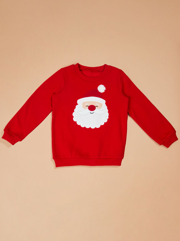Santa Applique Sweatshirt by Mudpie - ALTAR'D STATE KIDS