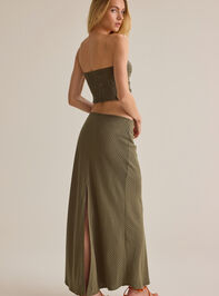 Merit Linen Stripe Tube Top Detail 4 - AS Kids
