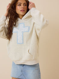 Stitched In Faith Hoodie Detail 3 - ALTAR'D STATE KIDS