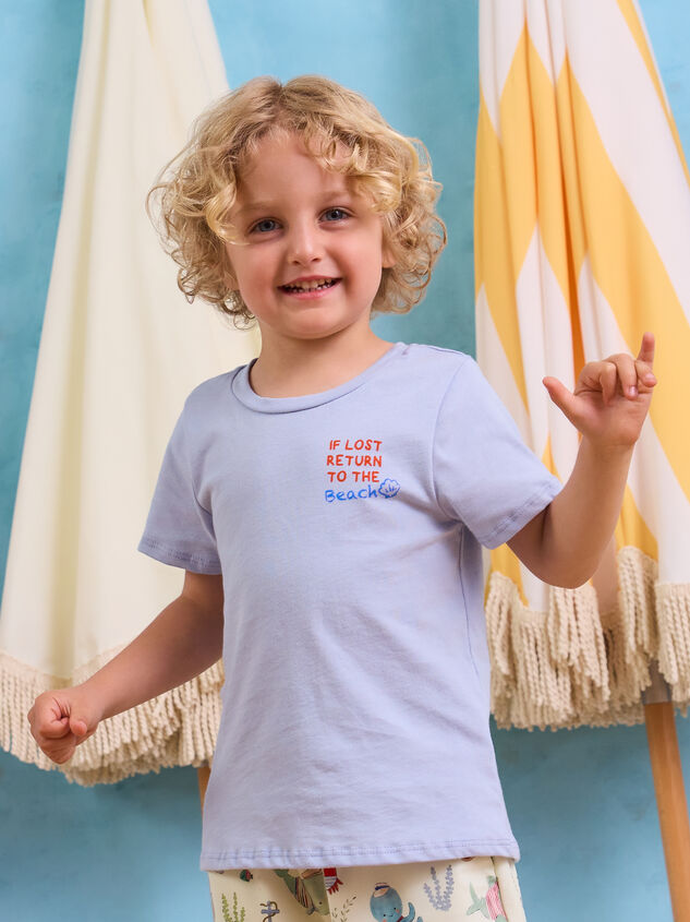 If Lost At Beach Tee Detail 6 - AS Kids