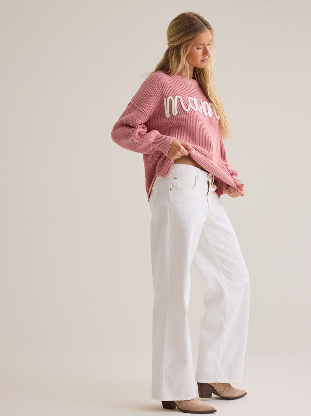 Maeve Mama Topstitch Sweater Detail 5 - AS Kids