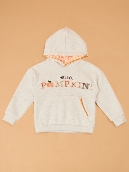 Hello Pumpkin Toddler Hoodie - AS Kids