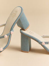 Rosette Two Strap Heels Detail 4 - ALTAR'D STATE KIDS