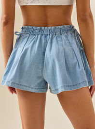 Leo Pleated High Waisted Shorts Detail 4 - ALTAR'D STATE KIDS