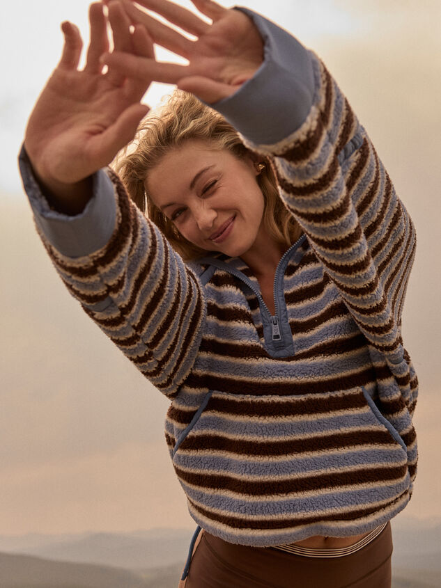 Morning Miles Stripe Quarter Zip - AS Kids