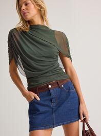Kael Mesh Shawl Wrap Top - AS Kids