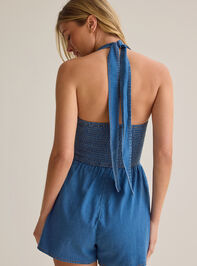 Kinsley Denim Romper Detail 2 - AS Kids