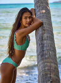 Melon Ruffle Bikini Top - ALTAR'D STATE KIDS