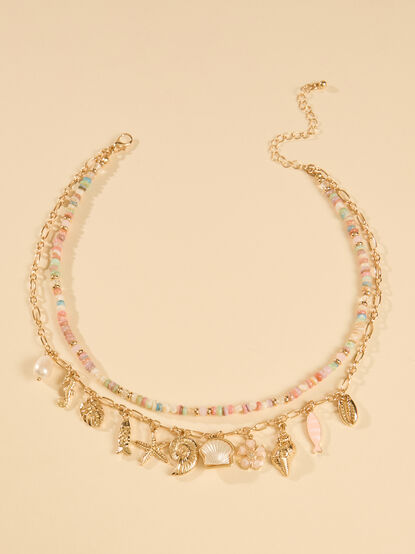 Beaded Ocean Life Charm Necklace - ALTAR'D STATE KIDS