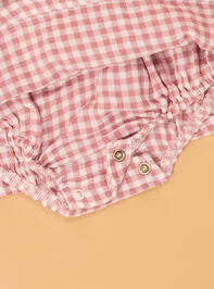 Daphne Duck Gingham Bubble With Bows Detail 4 - AS Kids
