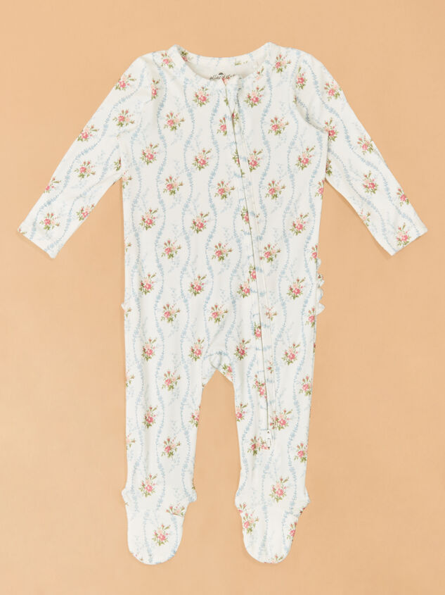 Heirloom Rose Ruffle Footie - ALTAR'D STATE KIDS