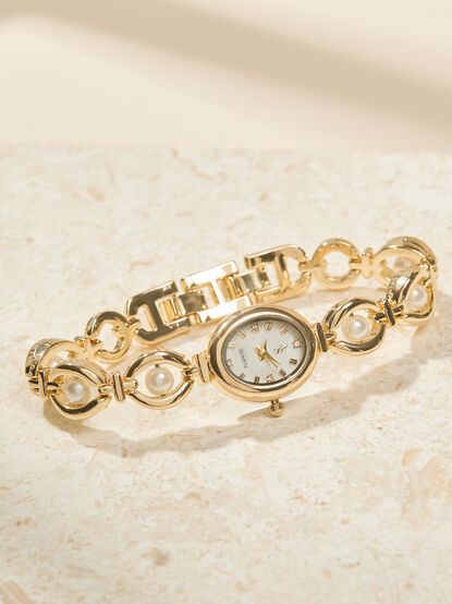 Pearl Oval Face Watch - ALTAR'D STATE KIDS