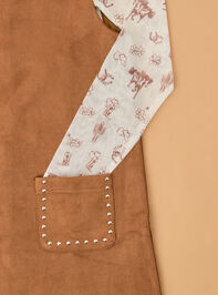 Carie Jumper Suede Dress Youth Set Detail 3 - AS Kids