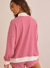 USA Stripe Mockneck Pullover Detail 4 - AS Kids