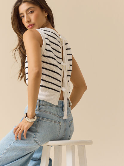 Layla Striped Tie Back Vest - ALTAR'D STATE KIDS