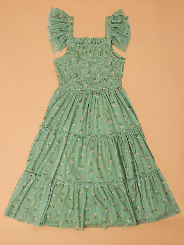 Suzanne Mesh Floral Midi Dress - AS Kids
