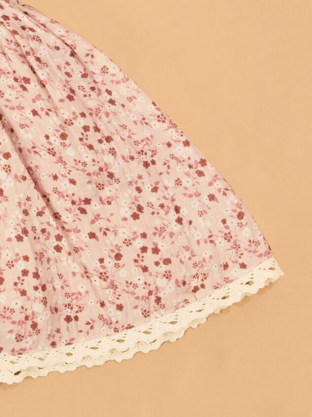 Ditsy Floral Bow Dress Detail 4 - AS Kids