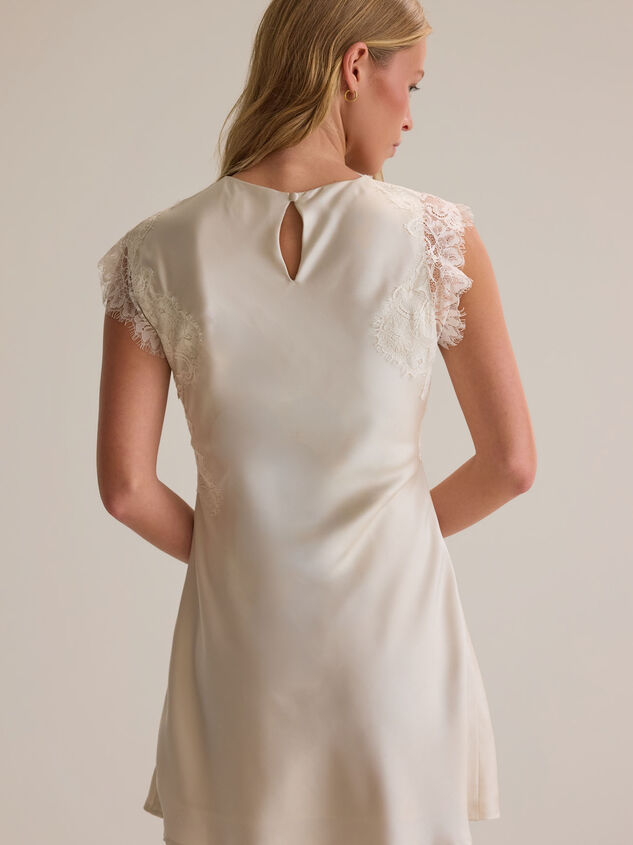 Lennon Satin Mini Dress Detail 4 - AS Kids
