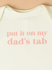 Put it on Dads Tab Bodysuit Detail 2 - ALTAR'D STATE KIDS