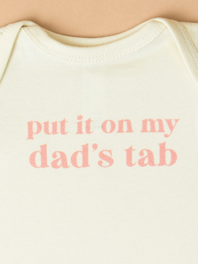 Put it on Dads Tab Bodysuit Detail 2 - ALTAR'D STATE KIDS