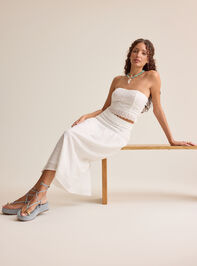 Hayes Eyelet Midi Skirt Detail 6 - AS Kids