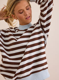 Victory Lap Stripe Mockneck Detail 3 - AS Kids