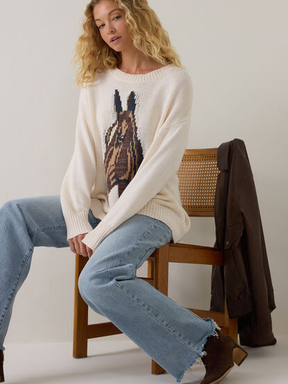 Ally Horse Knit Sweater - AS Kids