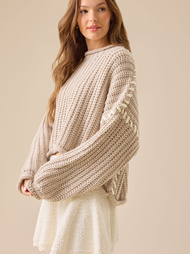 Catelyn Whipstitch Sweater Detail 4 - ALTAR'D STATE KIDS