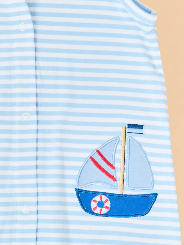 Sail Away Stripe Romper Detail 3 - ALTAR'D STATE KIDS
