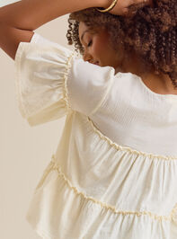 Calliope Tiered Babydoll Top Detail 5 - AS Kids