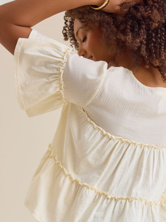 Calliope Tiered Babydoll Top Detail 5 - AS Kids