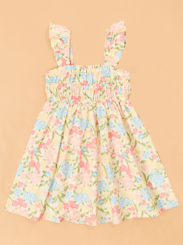 Evie Floral Toddler Dress Detail 2 - ALTAR'D STATE KIDS