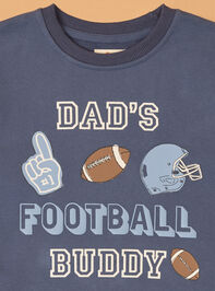 Dad's Football Buddy Crewneck Detail 3 - AS Kids