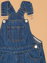 Reagan Heart Denim Overalls Detail 4 - AS Kids