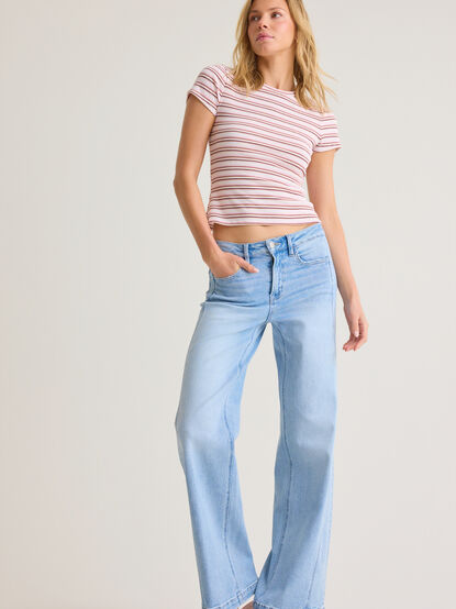Becca Striped Thermal Tee - AS Kids