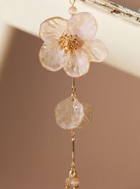 Linear Flora Dangle Earrings Detail 2 - AS Kids