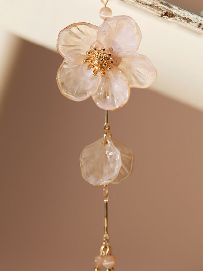 Linear Flora Dangle Earrings - AS Kids