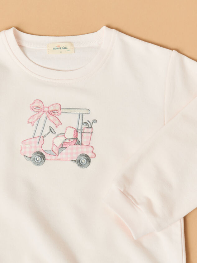 Gabby Golf Cart Embroidered Sweatshirt Detail 3 - ALTAR'D STATE KIDS