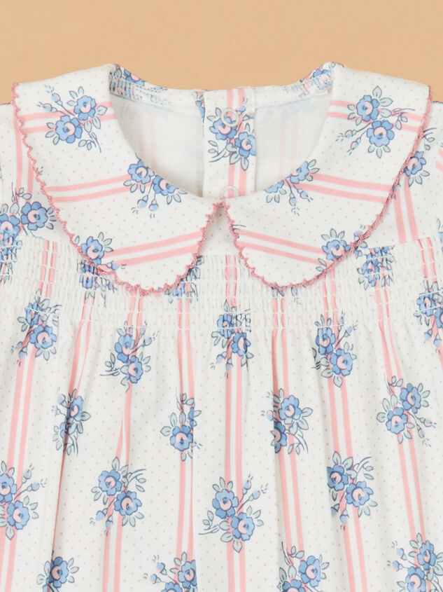 Sia Stripe Rose Footie Detail 3 - AS Kids