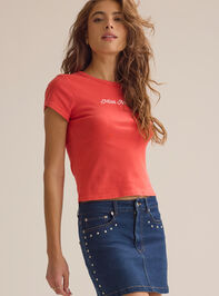 Corinne Miss America Baby Tee Detail 3 - ALTAR'D STATE KIDS