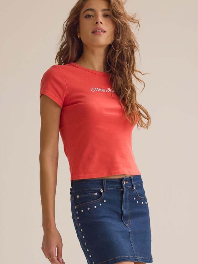 Corinne Miss America Baby Tee Detail 3 - ALTAR'D STATE KIDS