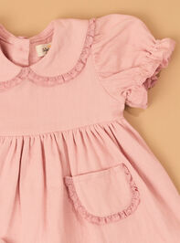 Magnolia Collar Infant Dress Detail 2 - AS Kids
